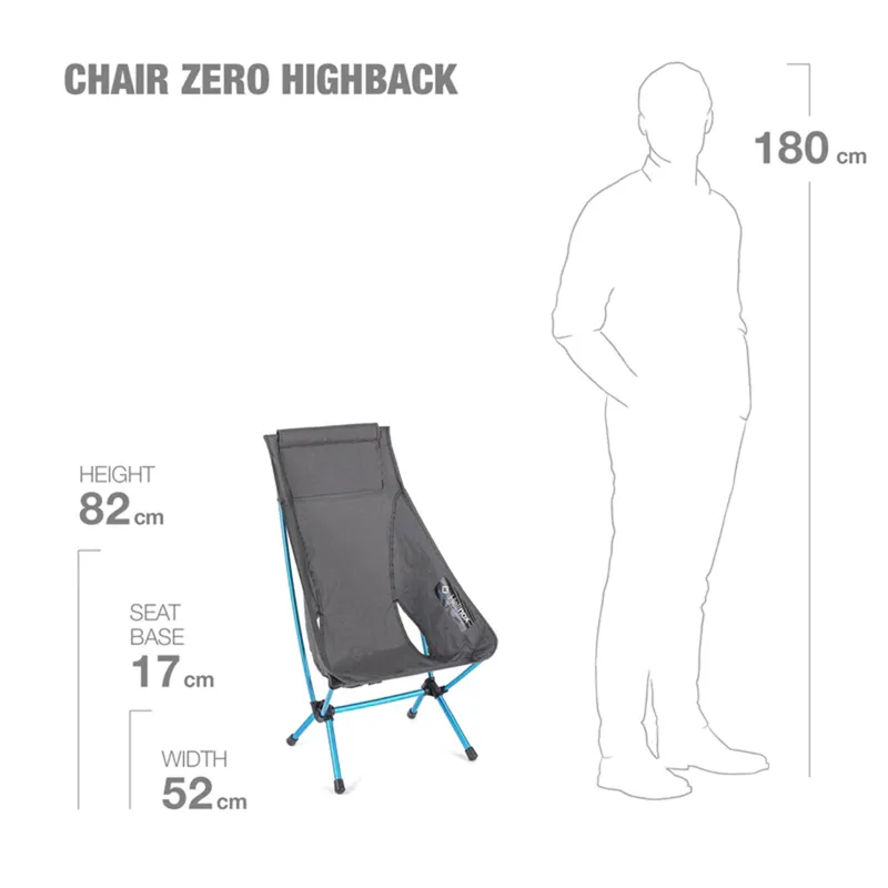 Helinox Chair Zero High Back in Black-4